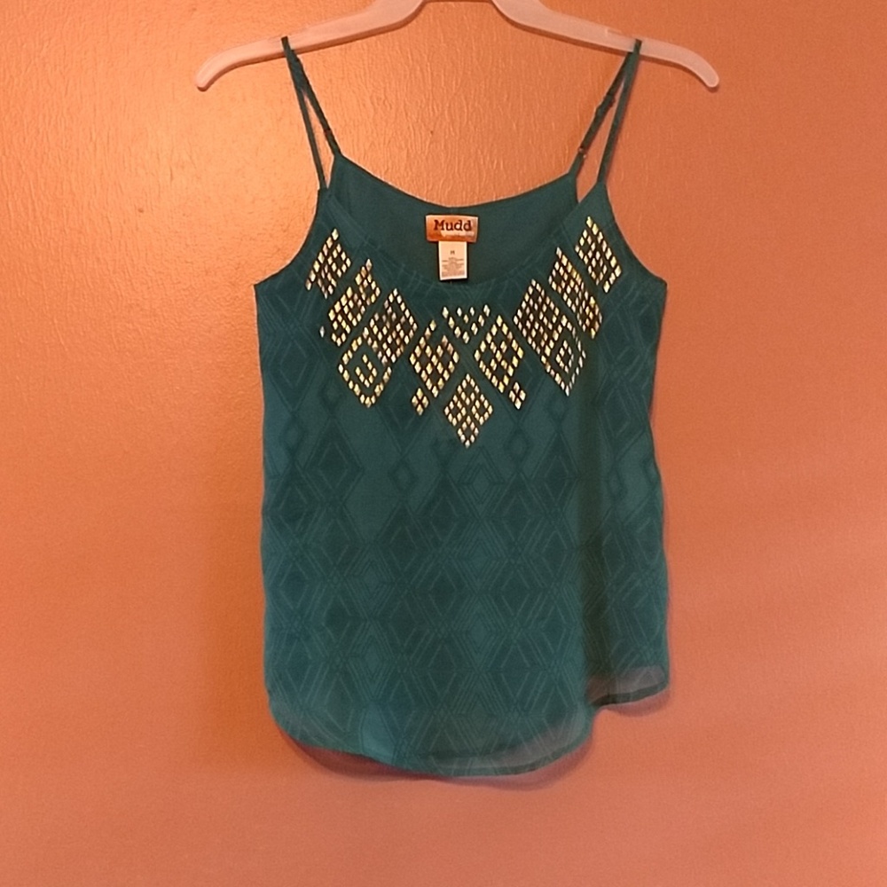 Mudd Women's Sz (M) Teal Camisole
